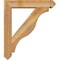 Ekena Millwork Funston Arts and Crafts Rough Sawn Bracket w/ Offset Brace, Western Red Cedar, 6"W x 28"D x 32"H BKT0604X28X32FST03RWR - alternate 4
